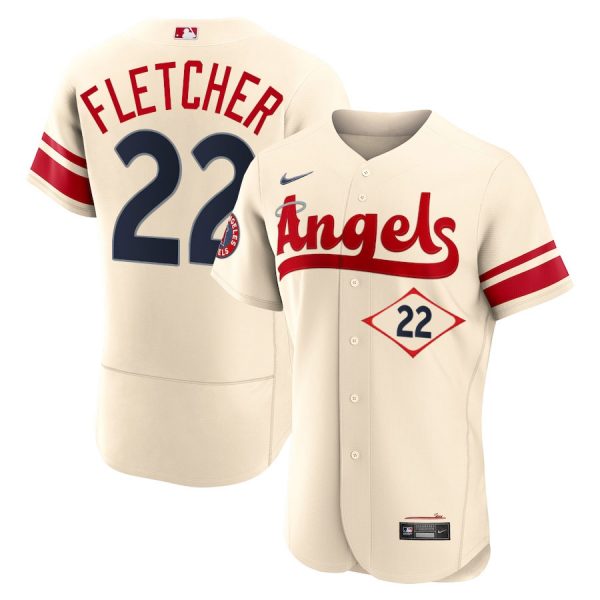 Angels 22 David Fletcher Cream 2022 City Connect Flexbase Jersey Dzhi,We sell and wholesale Angels 22 David Fletcher Cream 2022 City Connect Flexbase Jersey Dzhi on line form chian!